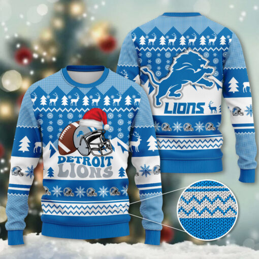 Detroit Lions ugly christmas sweater OVS1124E