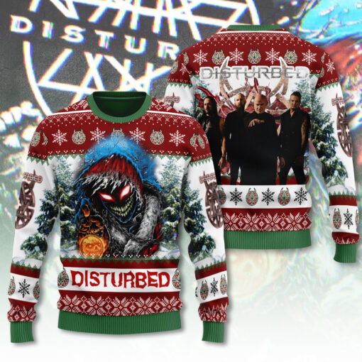 Disturbed ugly sweater OVERSIZEDTEE 1