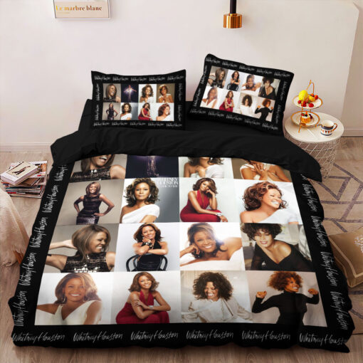 Whitney Houston bedding set duvet cover pillow shams OVERSIZEDTEE 39 01