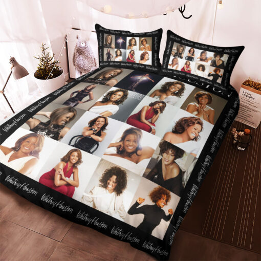 Whitney Houston bedding set duvet cover pillow shams OVERSIZEDTEE 39 03