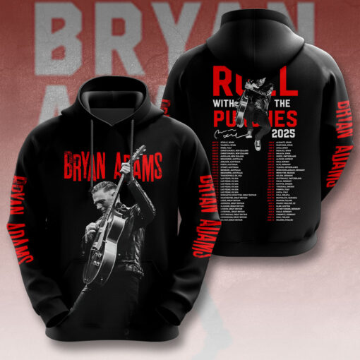 Bryan Adams Roll with the Punches Hoodie OVERSIZEDTEE 83