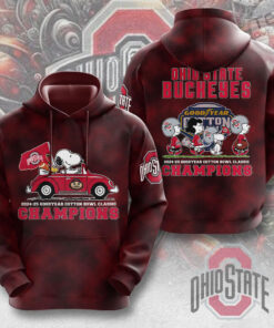 Peanuts x Ohio State Buckeyes Hoodie OVERSIZEDTEE 84