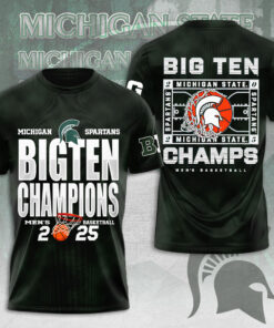 Michigan State Spartans Mens Basketball T shirt OVERSIZEDTEE 116