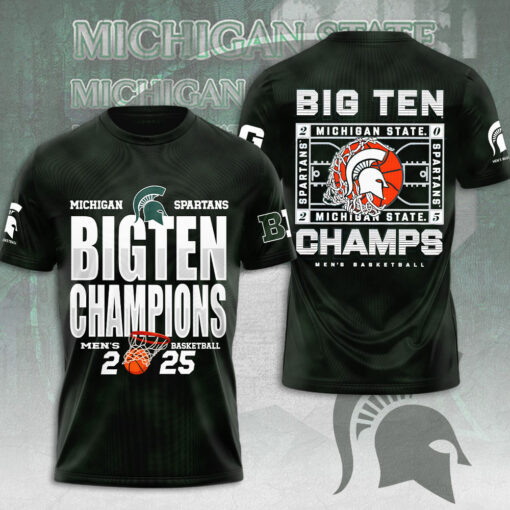 Michigan State Spartans Mens Basketball T shirt OVERSIZEDTEE 116