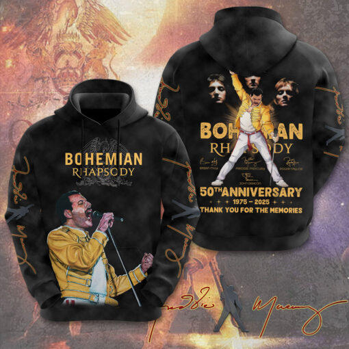 Queen Band x Freddie Mercury Hoodie OVERSIZEDTEE 112