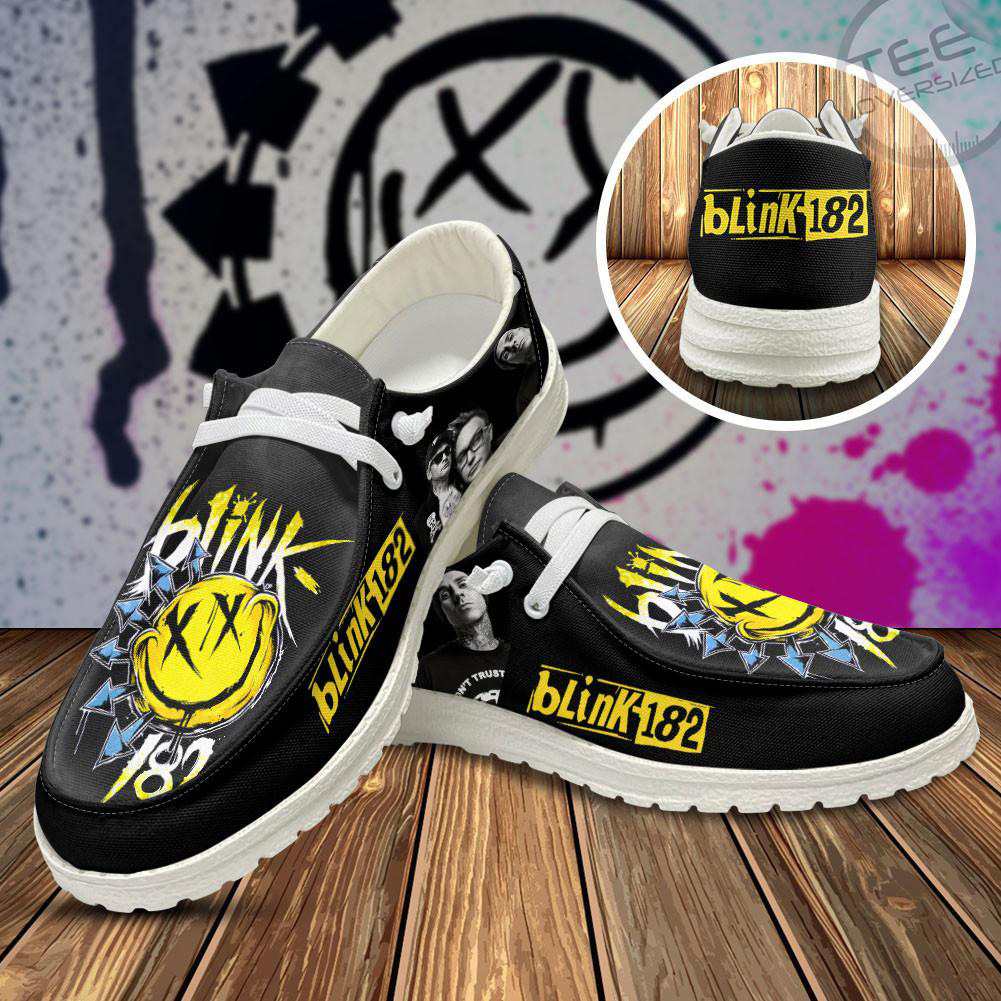 Blink 182 Dudes Shoes Loafer Shoes White