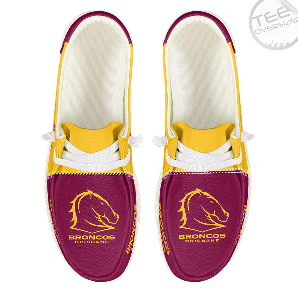 Brisbane Broncos Dudes Shoes Loafer Shoes