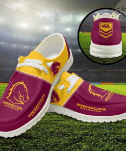 Brisbane Broncos Dudes Shoes Loafer Shoes