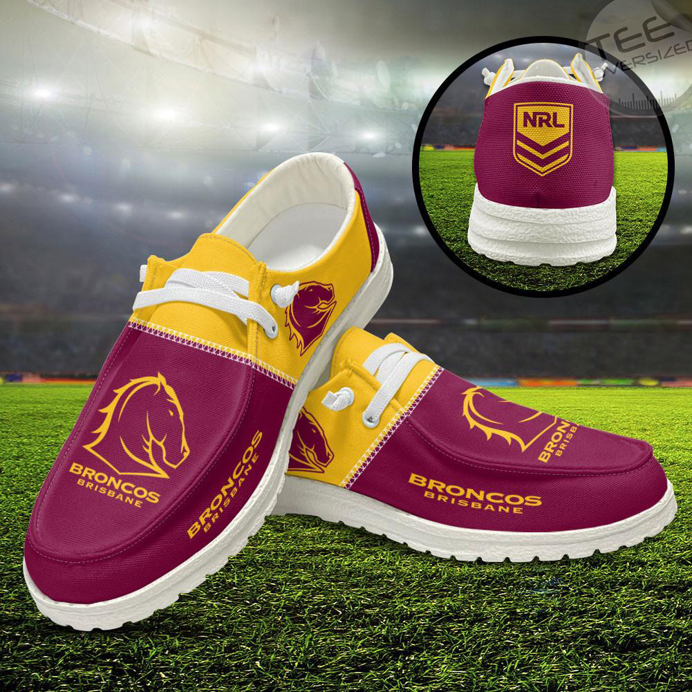 Brisbane Broncos Dudes Shoes Loafer Shoes