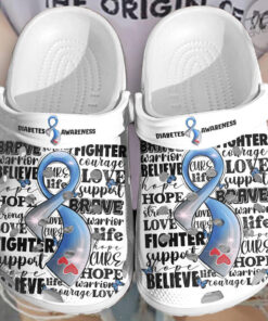 Diabetes Awareness Crocs