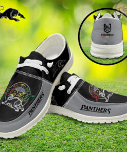 Penrith Panthers Dudes Shoes Loafer Shoes White