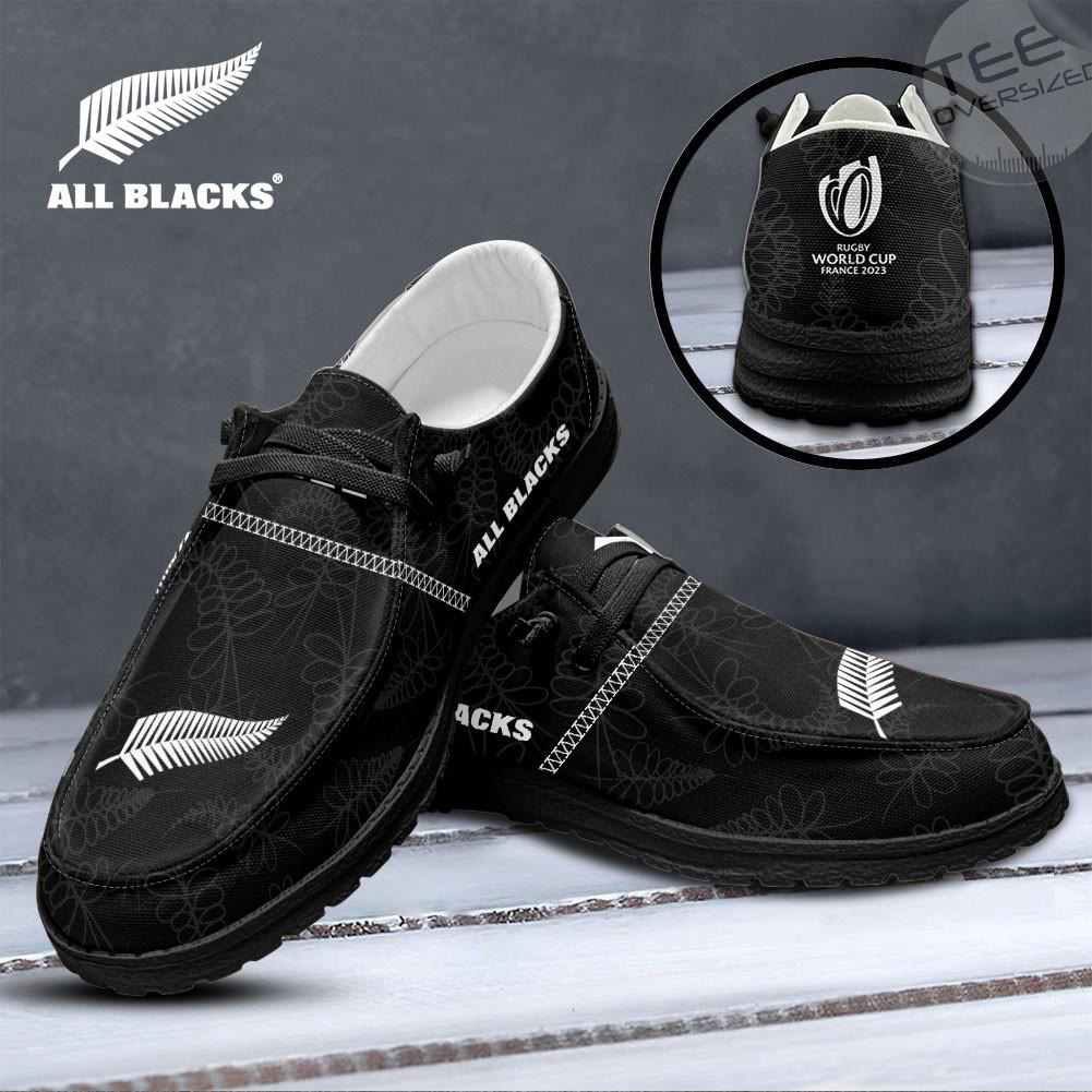ew Zealand x Rugby World Cup Dudes Shoes Loafer Shoes Black
