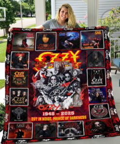Ozzy Osbourne quilt blanket 01