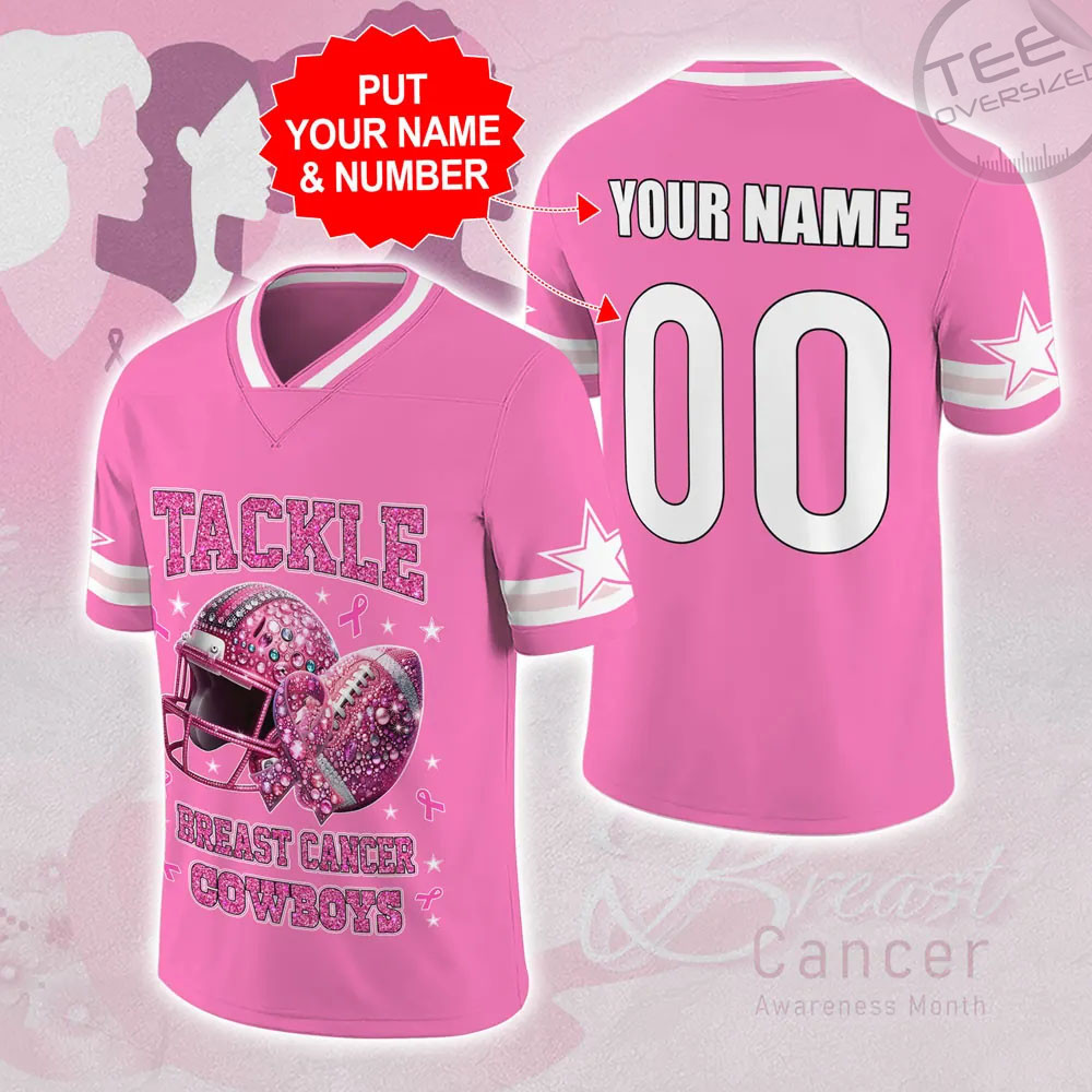 Dallas Cowboys x Breast Cancer Awareness Football Jersey