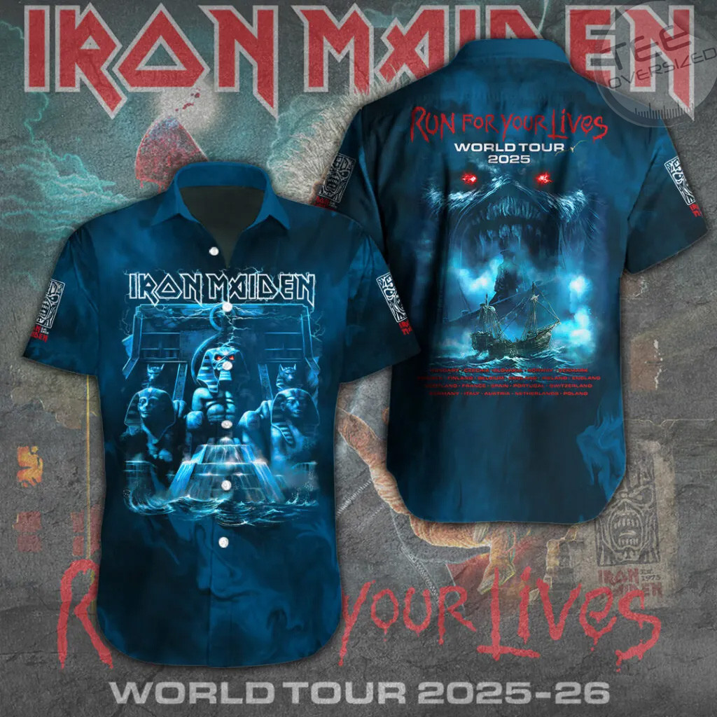 Iron Maiden Short Sleeve Dress Shirt 02