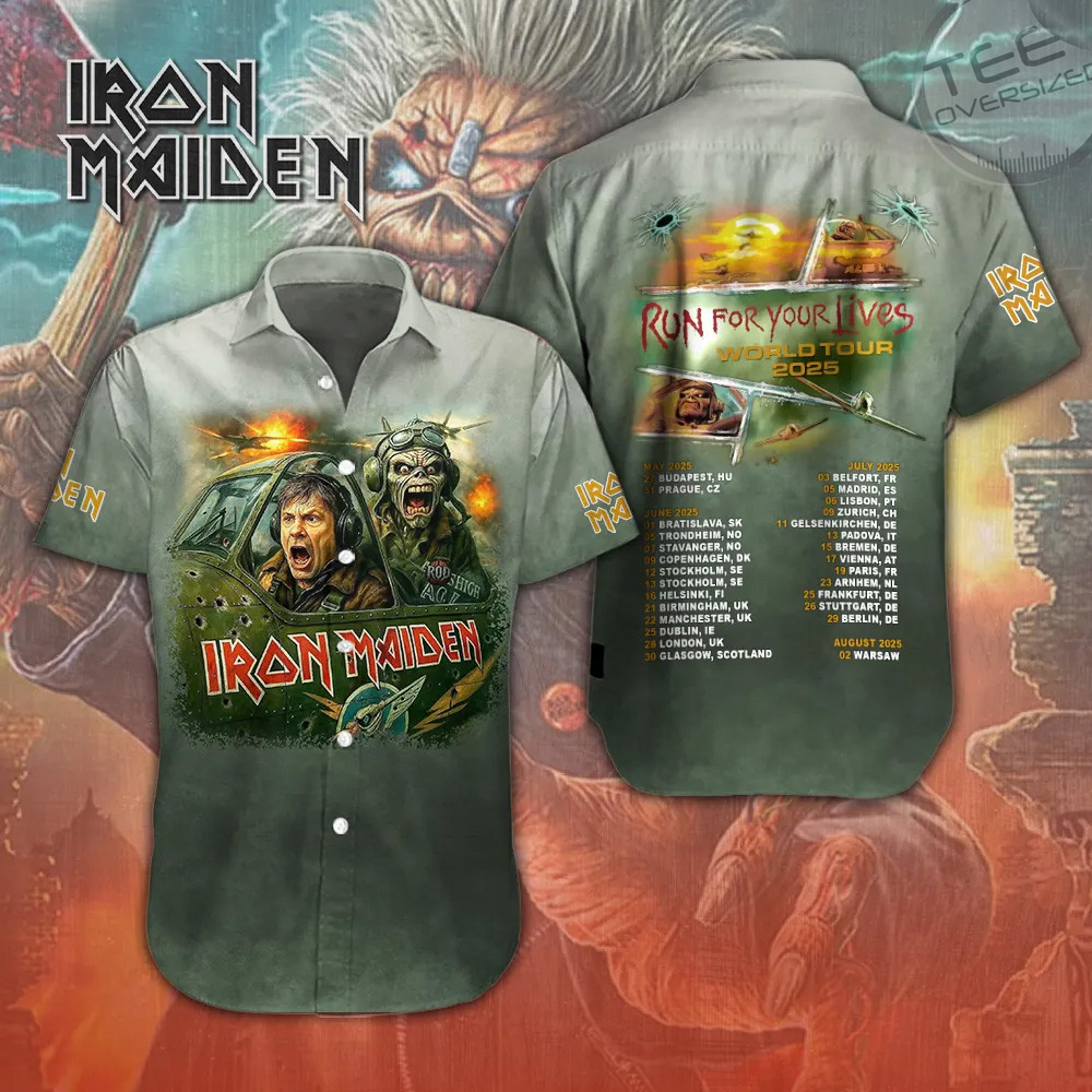 Iron Maiden Short Sleeve Dress Shirt 05