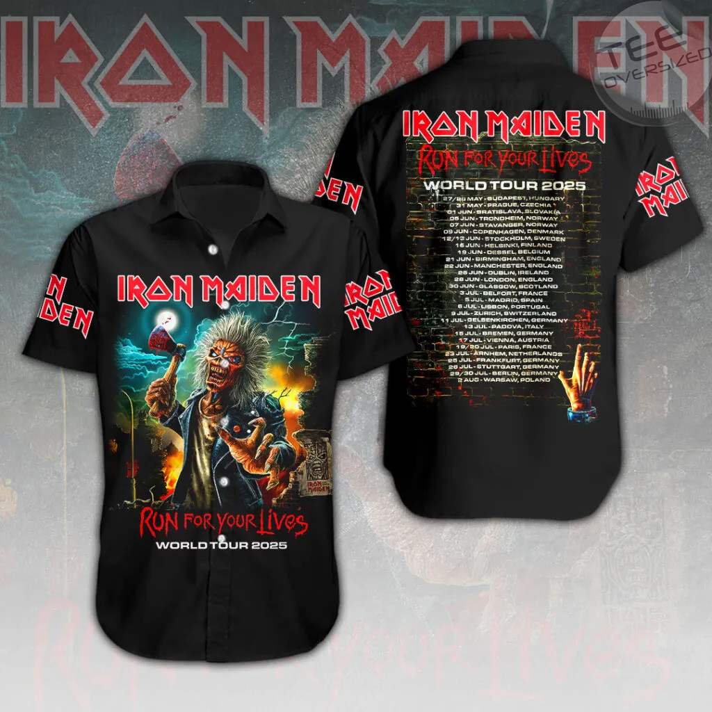 Iron Maiden Short Sleeve Dress Shirt 06