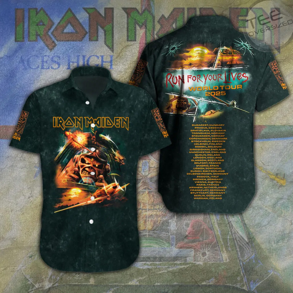 Iron Maiden Short Sleeve Dress Shirt 07