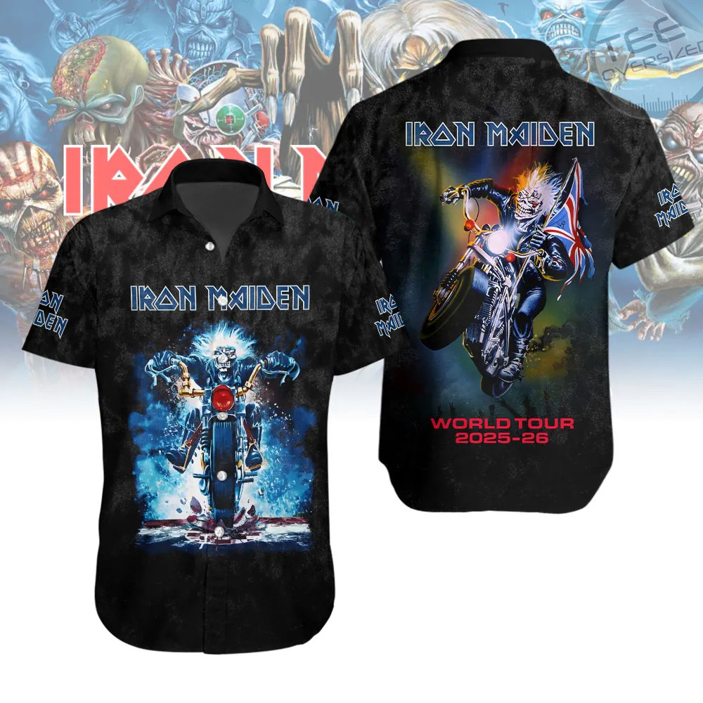 Iron Maiden Short Sleeve Dress Shirt 08