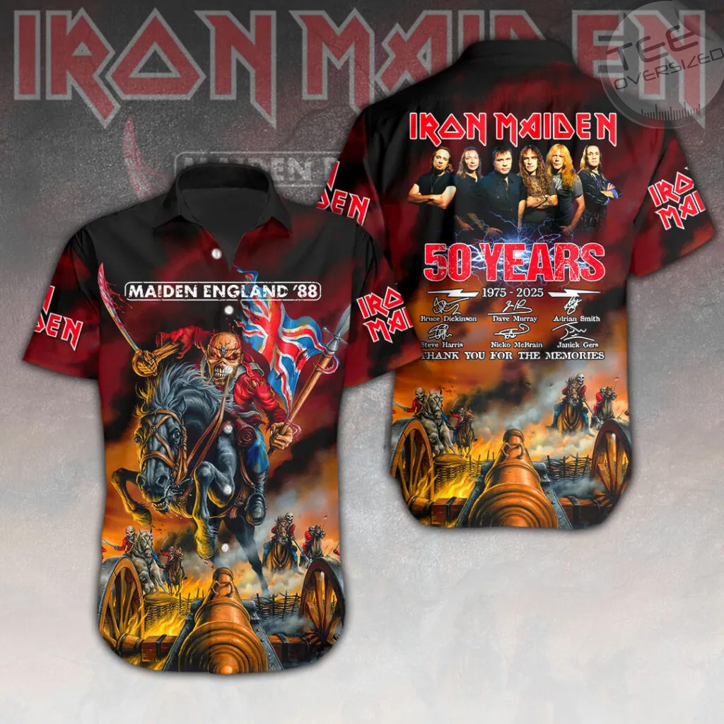 Iron Maiden Short Sleeve Dress Shirt 09