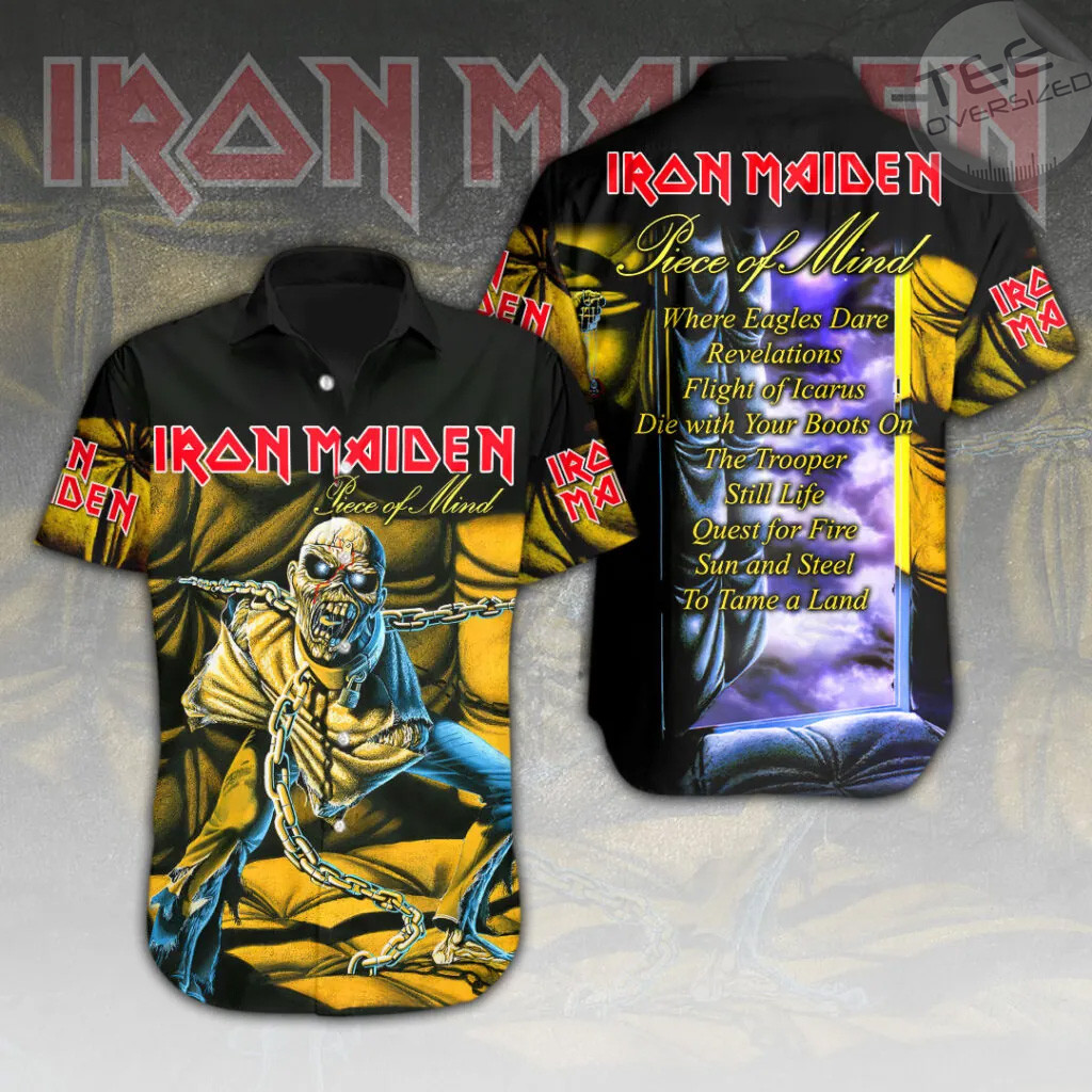 Iron Maiden Short Sleeve Dress Shirt 11