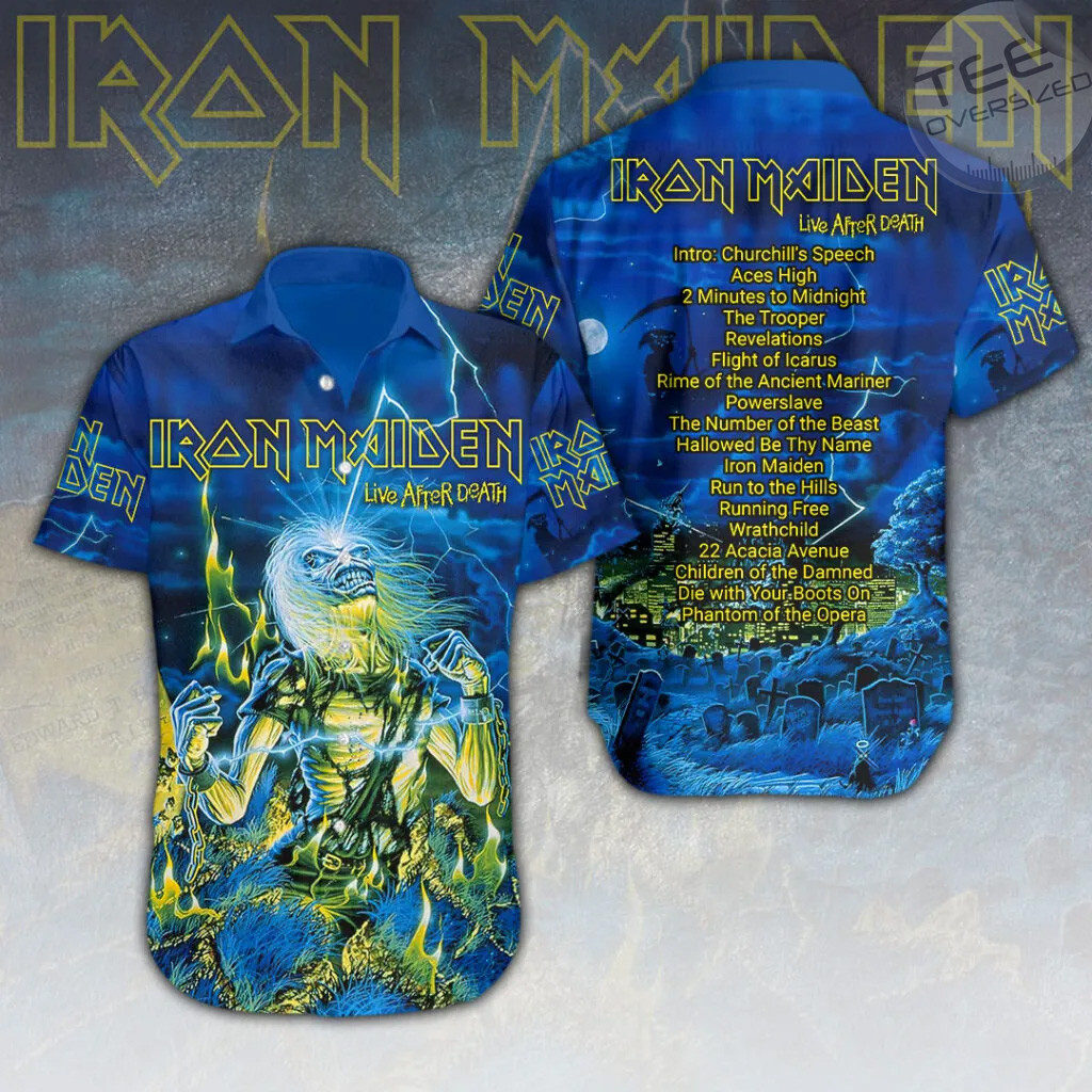 Iron Maiden Short Sleeve Dress Shirt 12