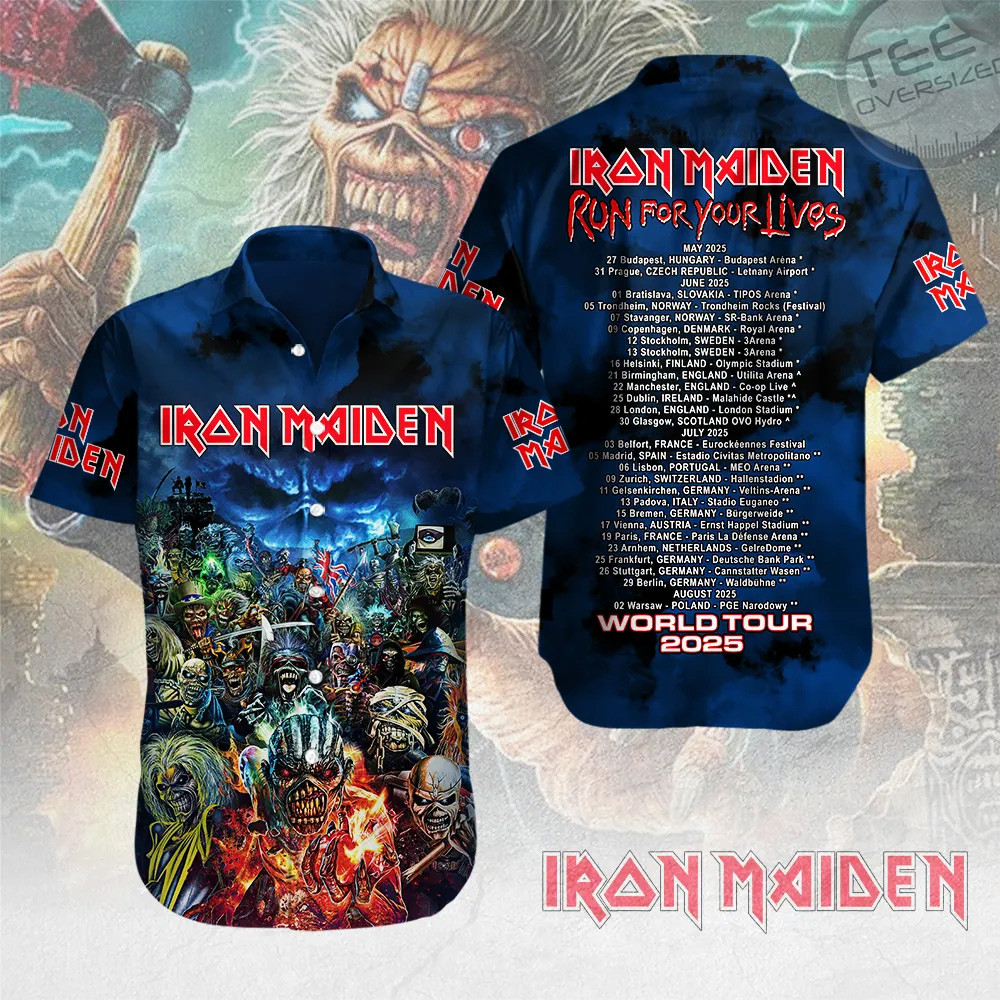 Iron Maiden Short Sleeve Dress Shirt 13
