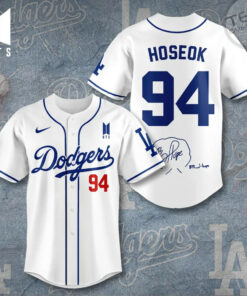 Los Angeles Dodgers x BTS Hoseok Baseball Jersey