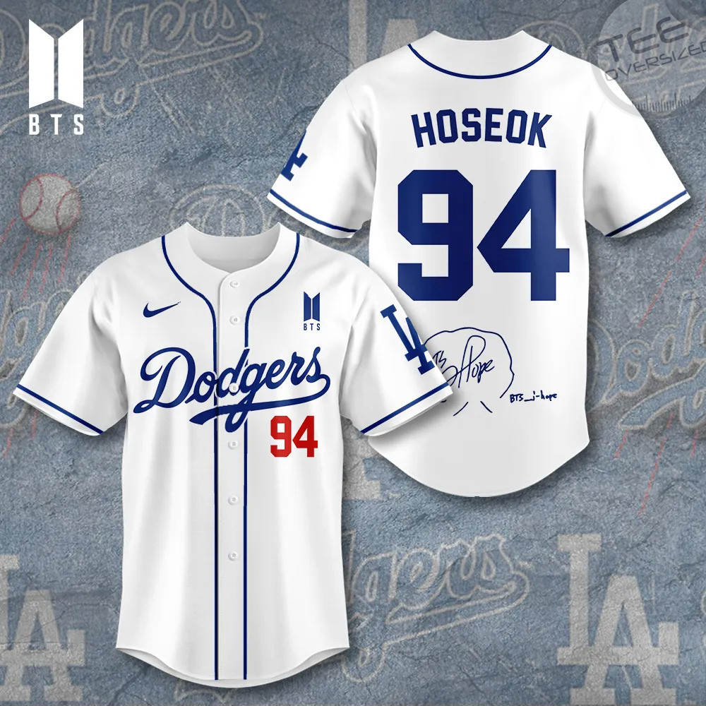 Los Angeles Dodgers x BTS Hoseok Baseball Jersey