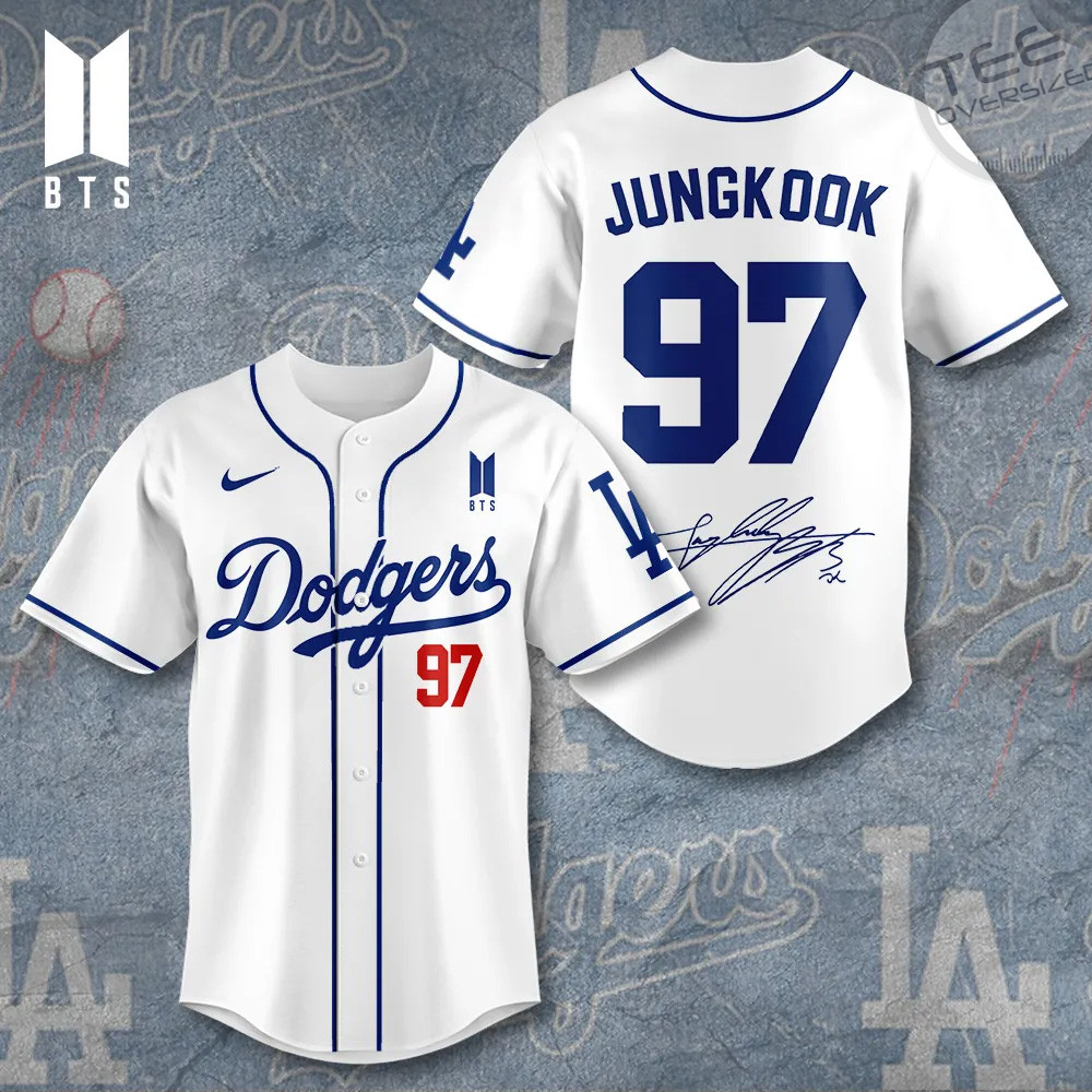 Los Angeles Dodgers x BTS Jungkook Baseball Jersey