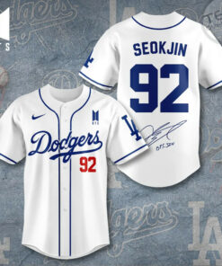 Los Angeles Dodgers x BTS Seokjin Baseball Jersey