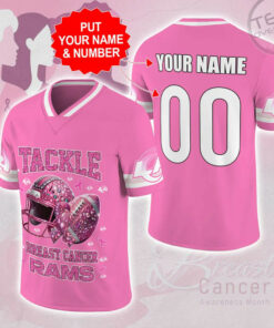 Los Angeles Rams x Breast Cancer Awareness Football Jersey