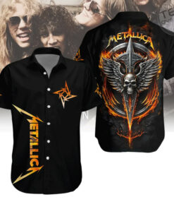 Metallica Short Sleeve Dress Shirt 01