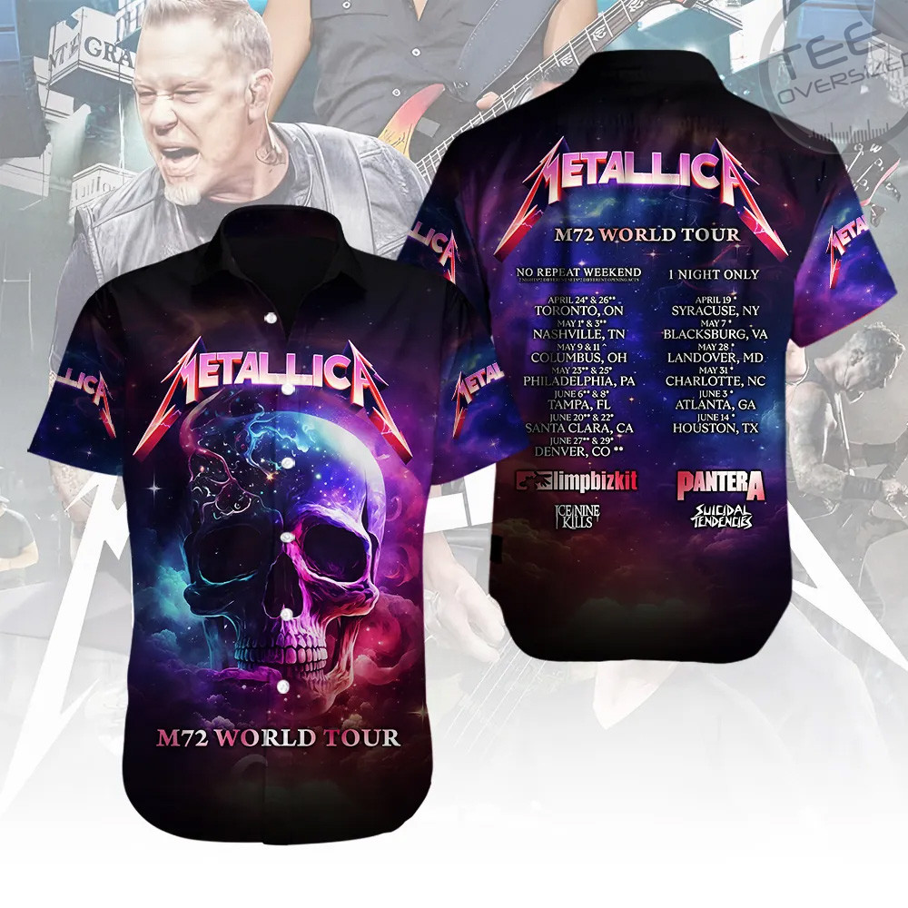 Metallica Short Sleeve Dress Shirt 03