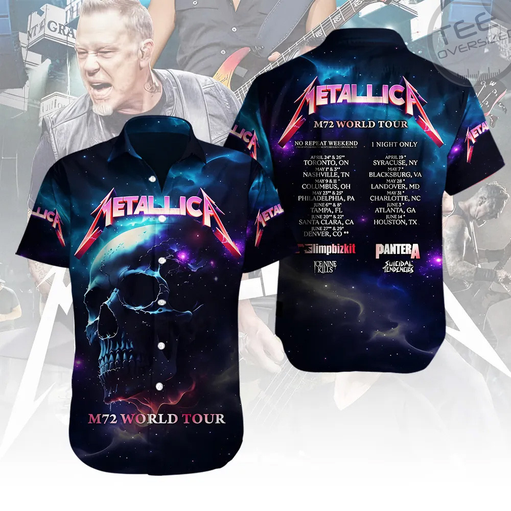 Metallica Short Sleeve Dress Shirt 05