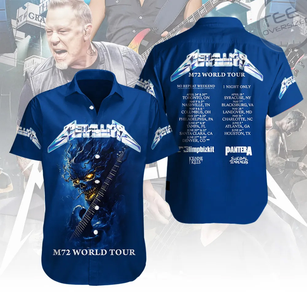 Metallica Short Sleeve Dress Shirt 06