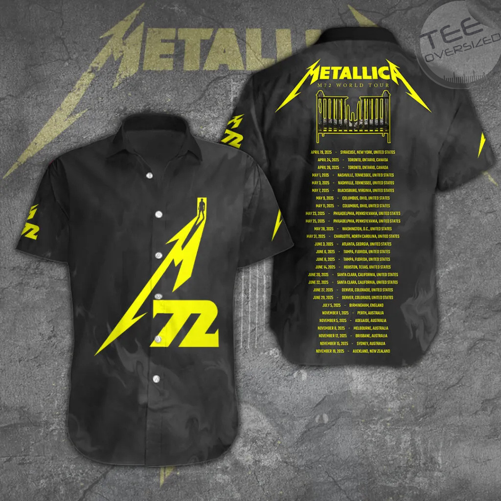 Metallica Short Sleeve Dress Shirt 07