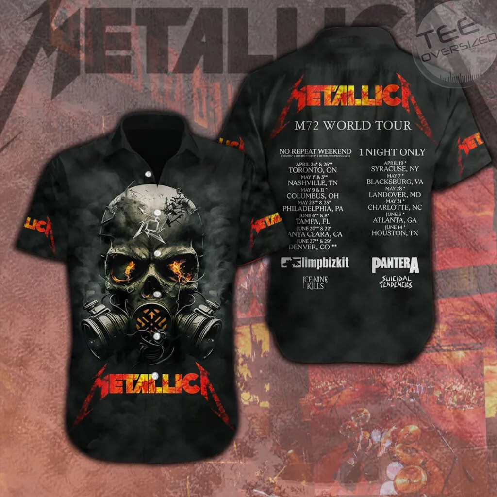 Metallica Short Sleeve Dress Shirt 12