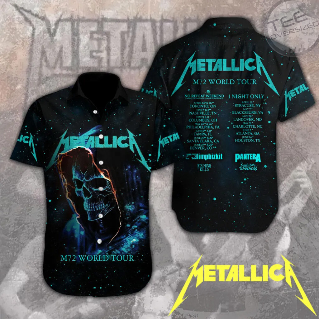 Metallica Short Sleeve Dress Shirt 14