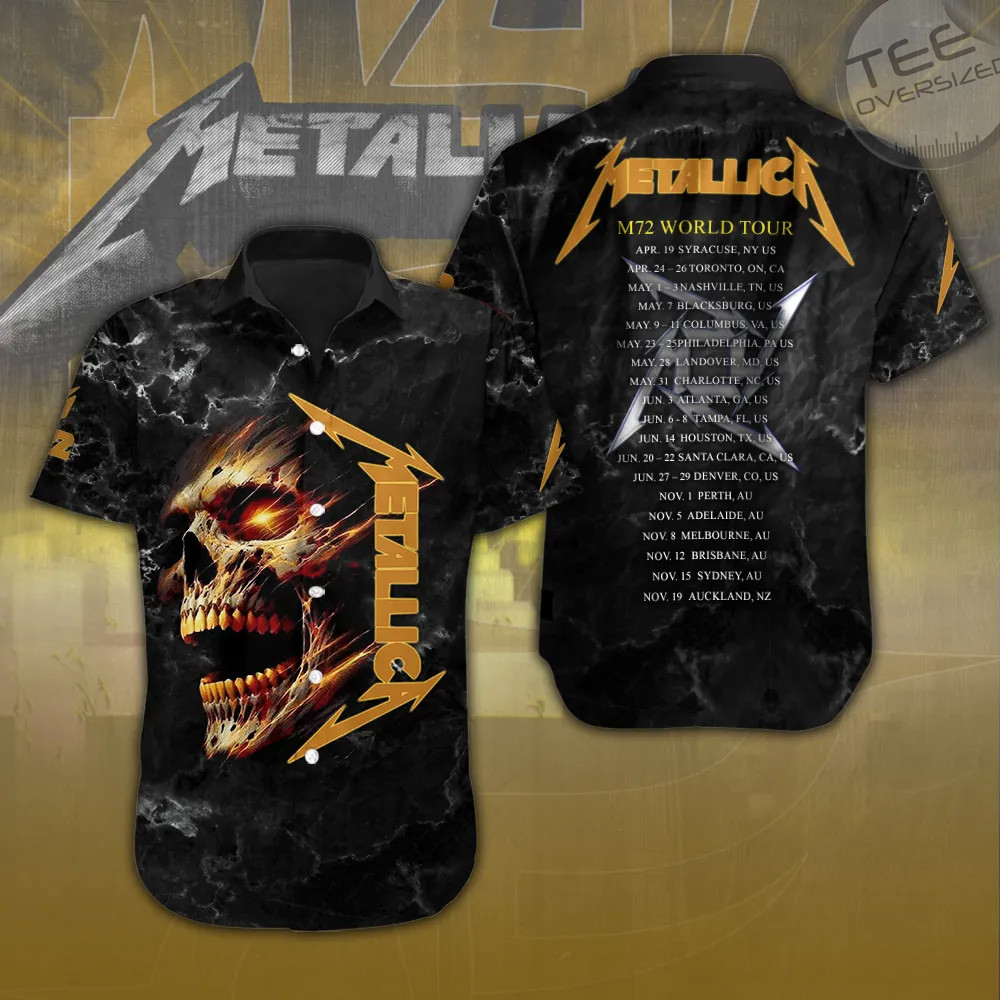 Metallica Short Sleeve Dress Shirt 21