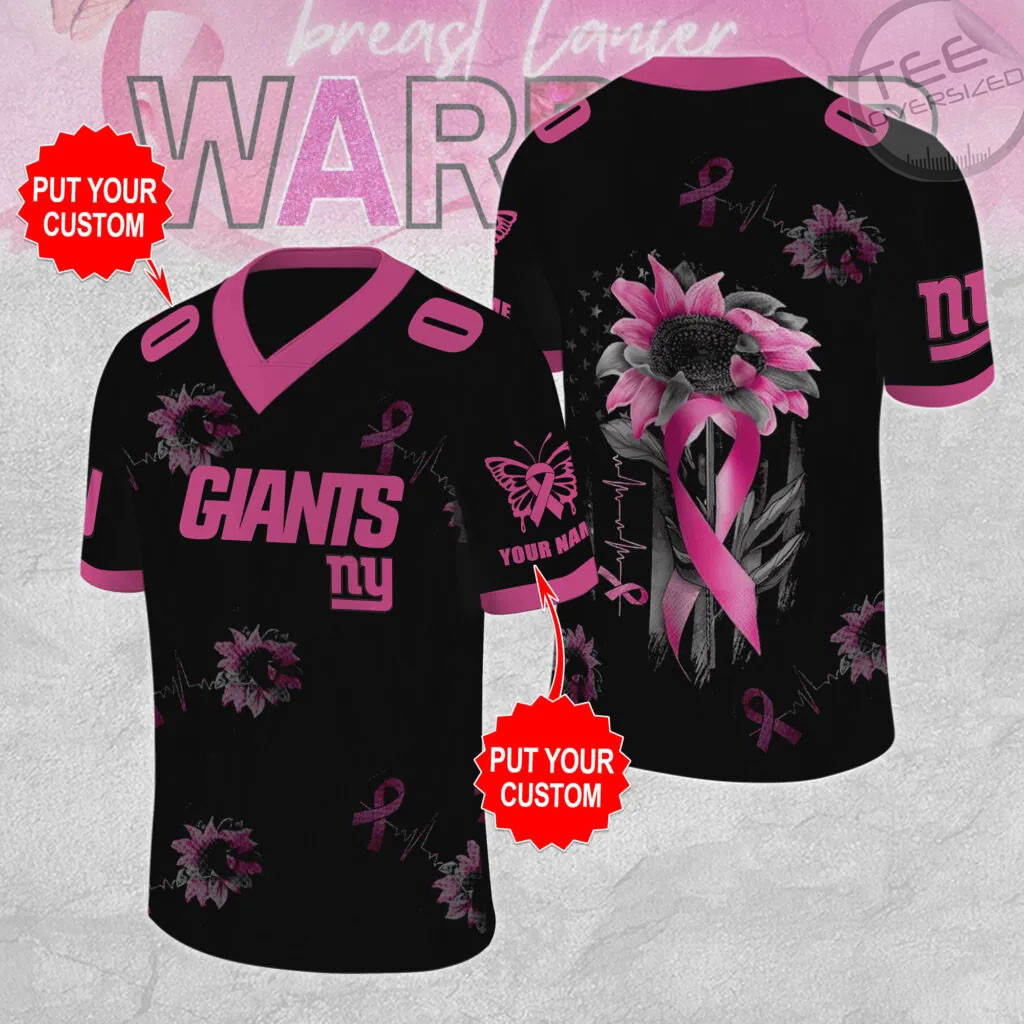New York Giants x Breast Cancer Awareness Football Jersey