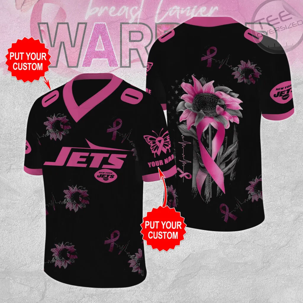 New York Jets x Breast Cancer Awareness Football Jersey