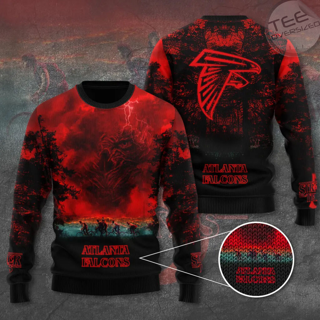 Atlanta Falcons x Stranger Things Ugly Sweater