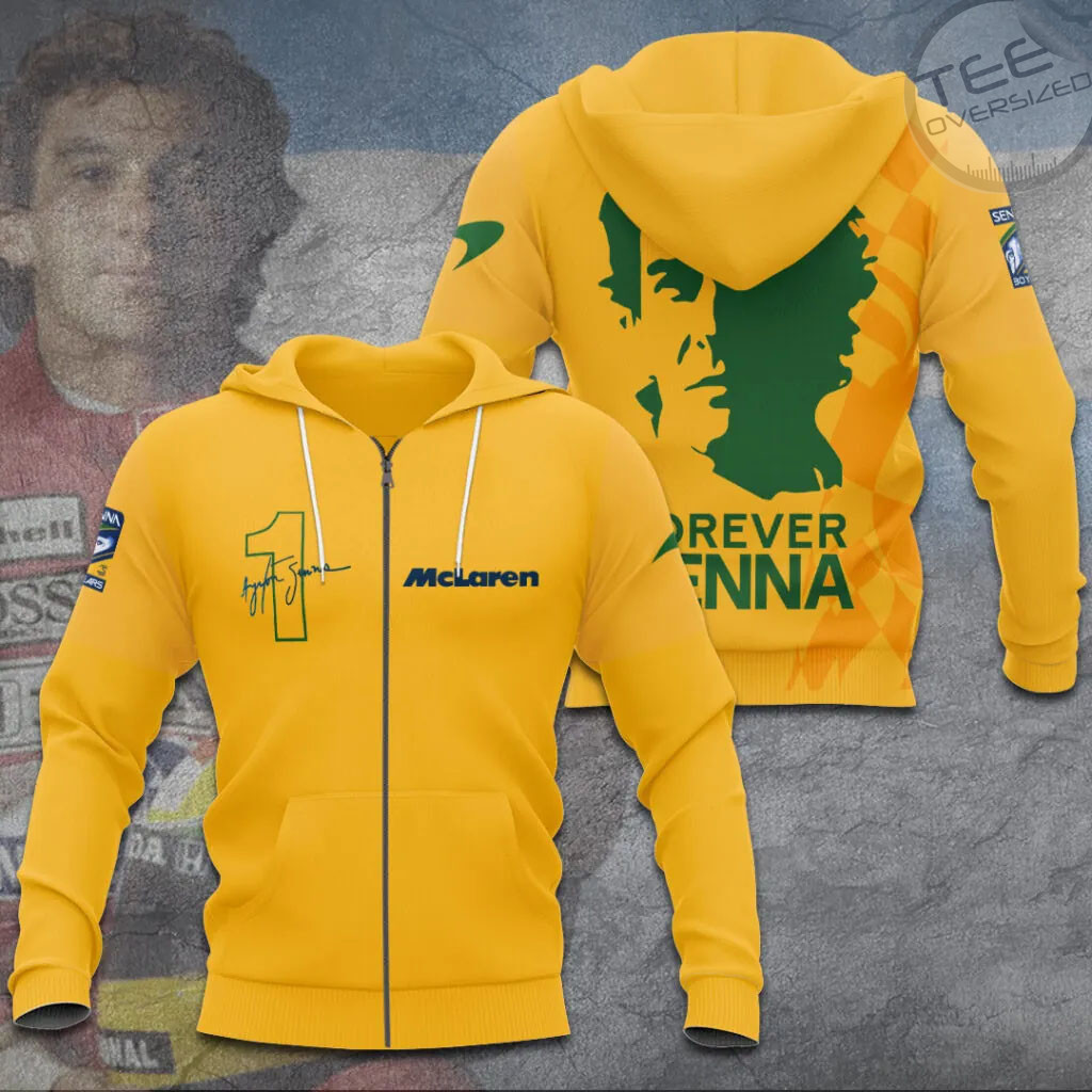 Ayrton Senna Zip Hoodie 03