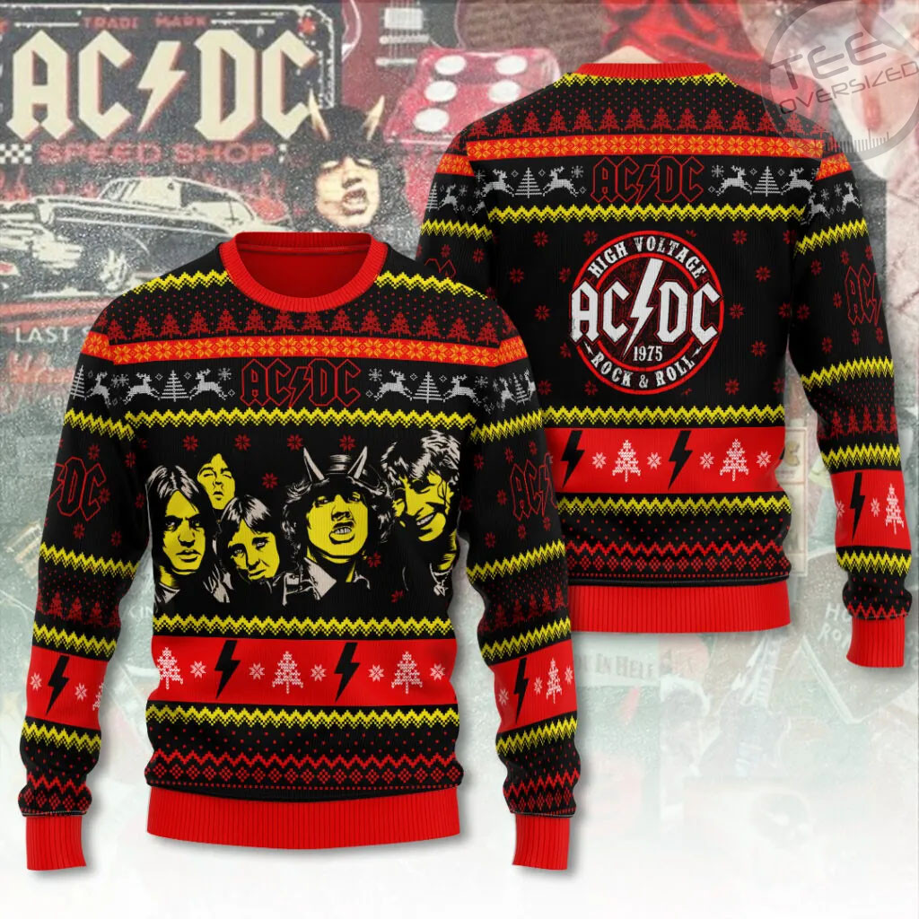 Best sellers ACDC Ugly Christmas Sweaters 02