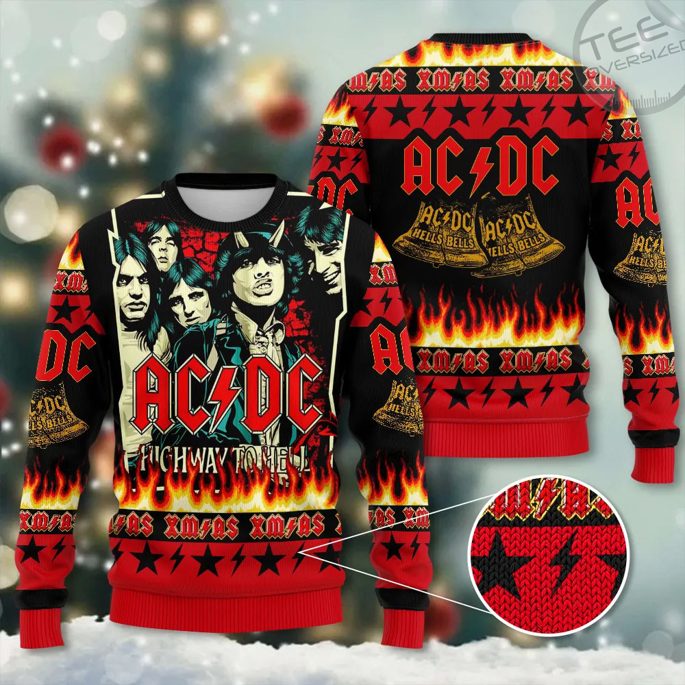 Best sellers ACDC Ugly Christmas Sweaters 08
