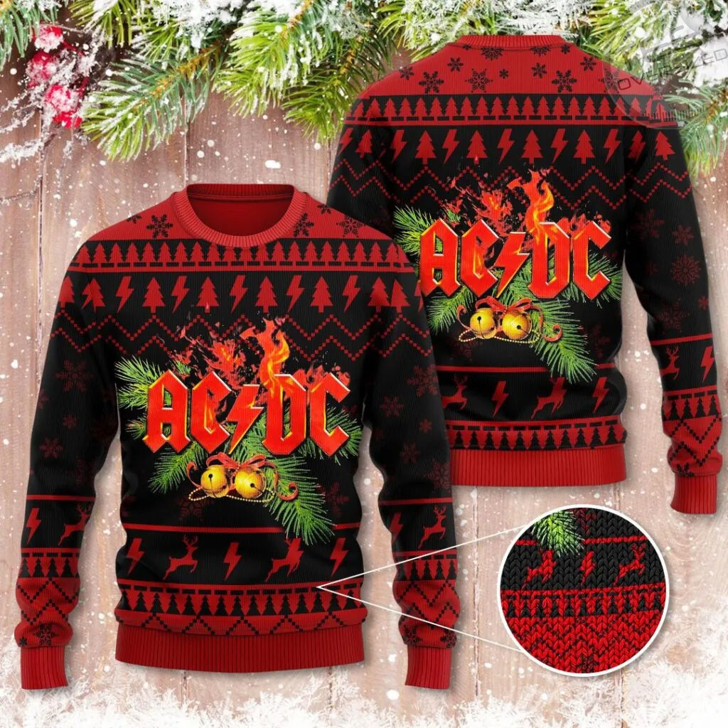 Best sellers ACDC Ugly Christmas Sweaters 09