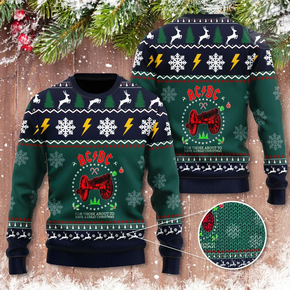 Best sellers ACDC Ugly Christmas Sweaters 13