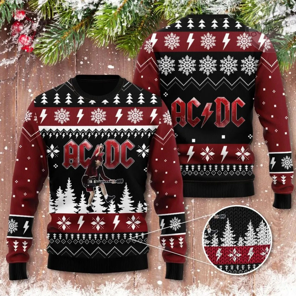 Best sellers ACDC Ugly Christmas Sweaters 16