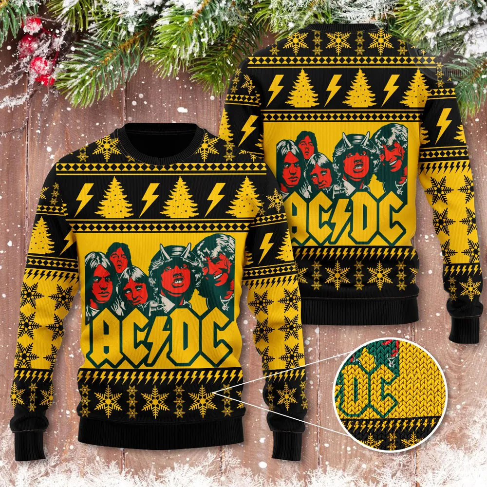 Best sellers ACDC Ugly Christmas Sweaters 17
